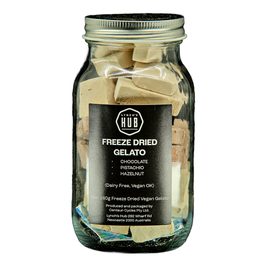Freeze Dried Gelato – Chocolate, Pistachio & Hazelnut in 160g Gift Jar