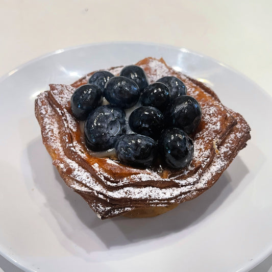 Blueberry Danish with Vanilla Bean Custard