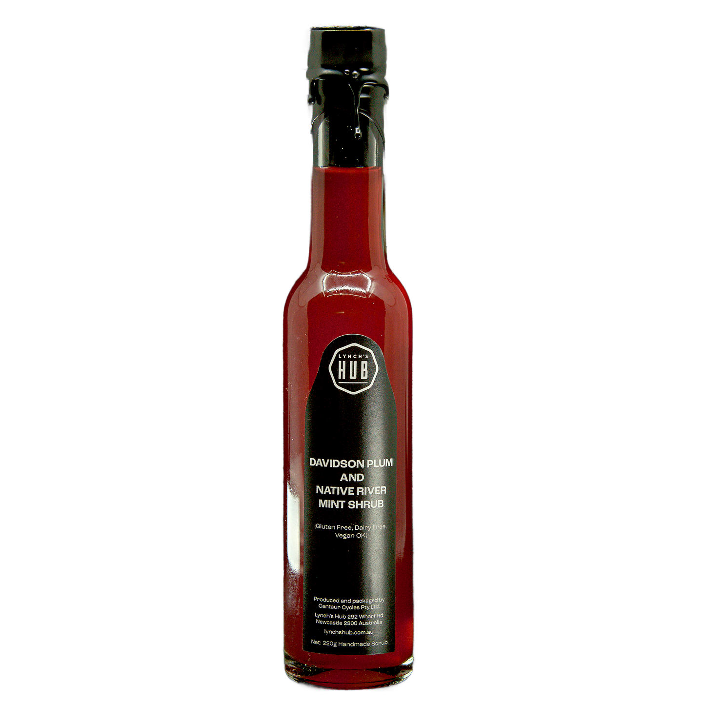 Davidson Plum & River Mint Shrub – Native Mixer, Cordial, 220g Bottle