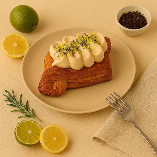 Oh My Days vegan Lime, Yuzu & Earl Grey Danish. Pre-order Newcastle