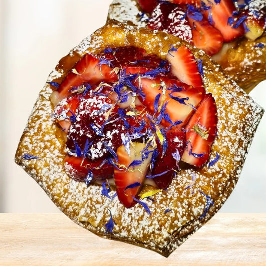 Oh My Days Strawberry and Vanilla Bean Custard Danish Newcastle Pre-Order