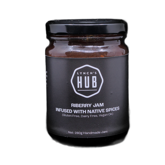 Lynch’s Hub Riberry Jam infused with native Australian spices – 280g handmade artisanal jam, vegan, gluten free and dairy free, made in Newcastle, Australia.