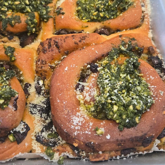 Peso Mushroom Olive Parmesan Scroll